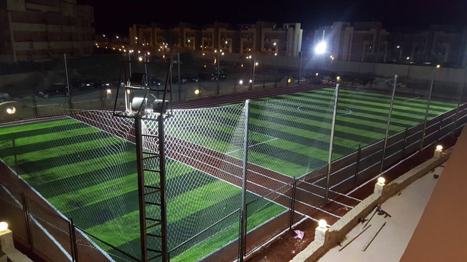 Football Pitch At Night